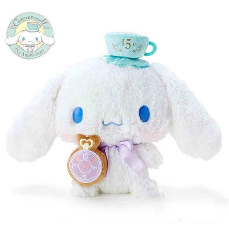 Gấu Bông Cinnamoroll 2hand Chính Hãng Sanrio Bản Kỉ Niệm 15th Anniversary Limited Hiếm Cinna Cinnamon Kuromi Melody thỏ