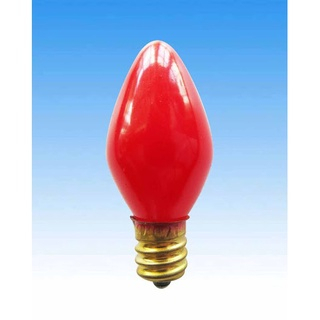 Bóng đèn quả nhót thắp đèn thờ màu đỏ, đui đuôi E12