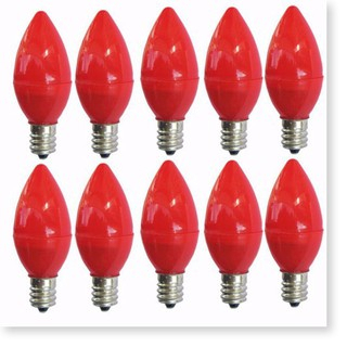 Bóng đèn quả nhót thắp đèn thờ màu đỏ, đui đuôi E12