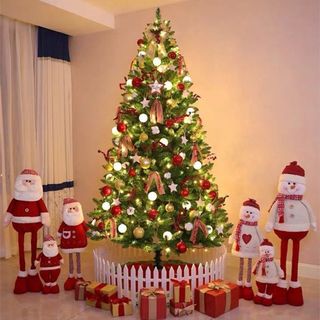 Cây thông noel cao cấp trang trí- cây thông noel xanh tán dày