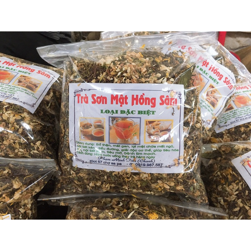 Trà sơn mật hồng sâm