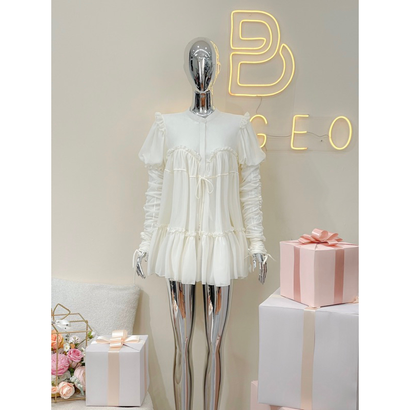 Váy Babydoll Tơ Phối Ren TKCC BAGEO