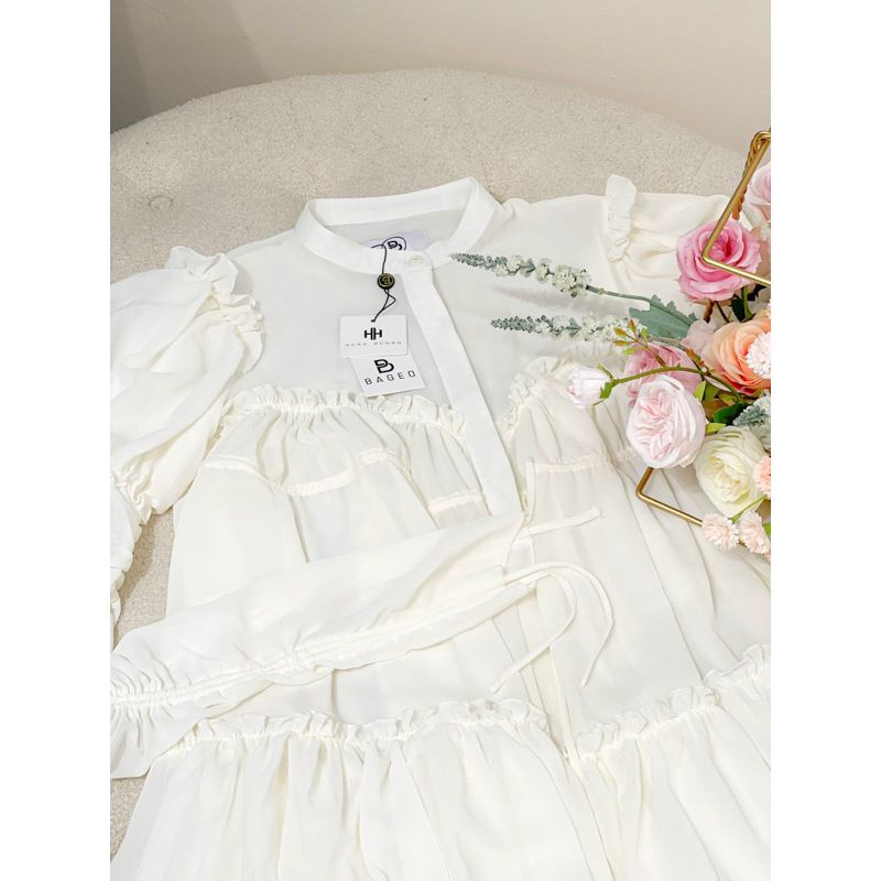 Váy Babydoll Tơ Phối Ren TKCC BAGEO