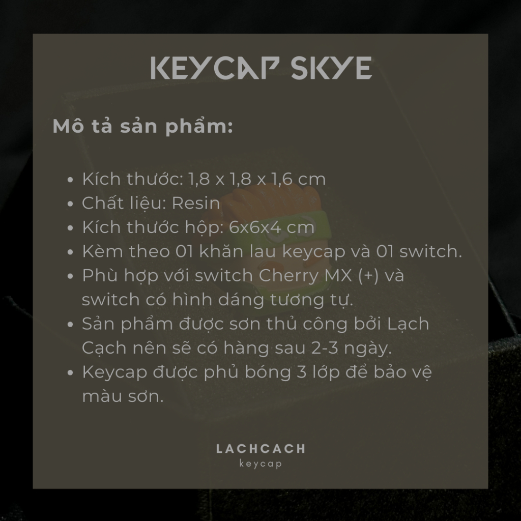 Keycap Skye | Valorant | Keycap Bàn Phím Cơ | Game