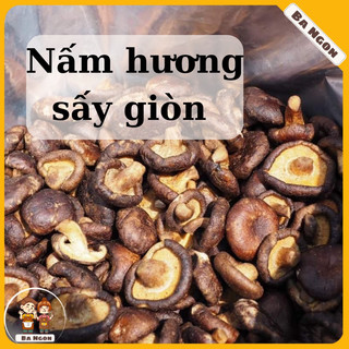 Nấm hương sấy giòn Loại A - nấm hương sấy muối hồng không độn bột, ít muối - thơm béo