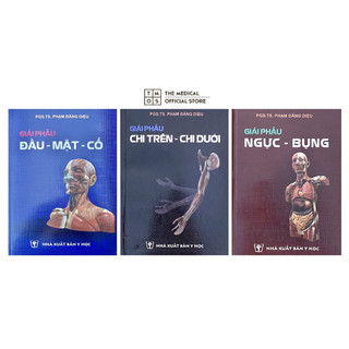 Sách - combo 3 cuốn giải phẫu đầu mặt cổ, gp chi trên chi dưới và gp ngực bụng tmos