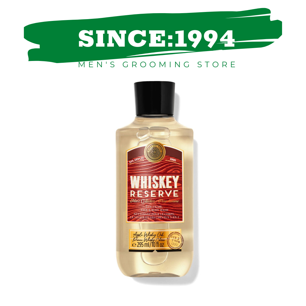 WHISKEY RESERVE | Xịt Thơm Khử Mùi, Gel Tắm Bath & Body Works Dành Cho Nam Body Srpay Shower Gel