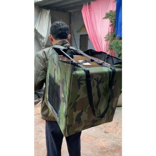 Balo đeo lồng chim chào mào balo đeo lồng chim vuông kín chánh gió cho chim
