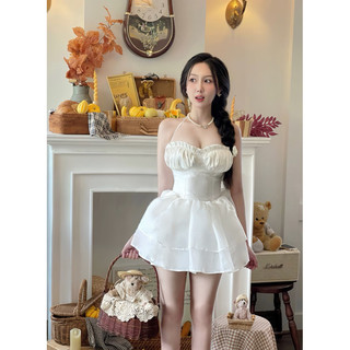 Keelyn Dress váy xoè tơ thân lụa