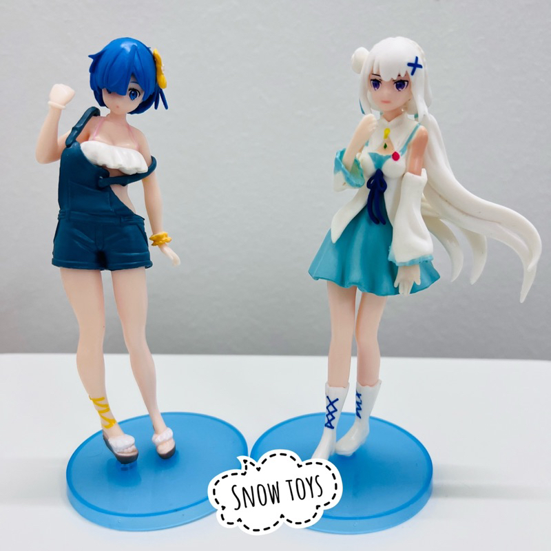 Mô hình Re:zero - Nhân vật Rem Ram Rezero Emilia Frederica Echidna - Re:Life in a different world from zero - Cao 17cm