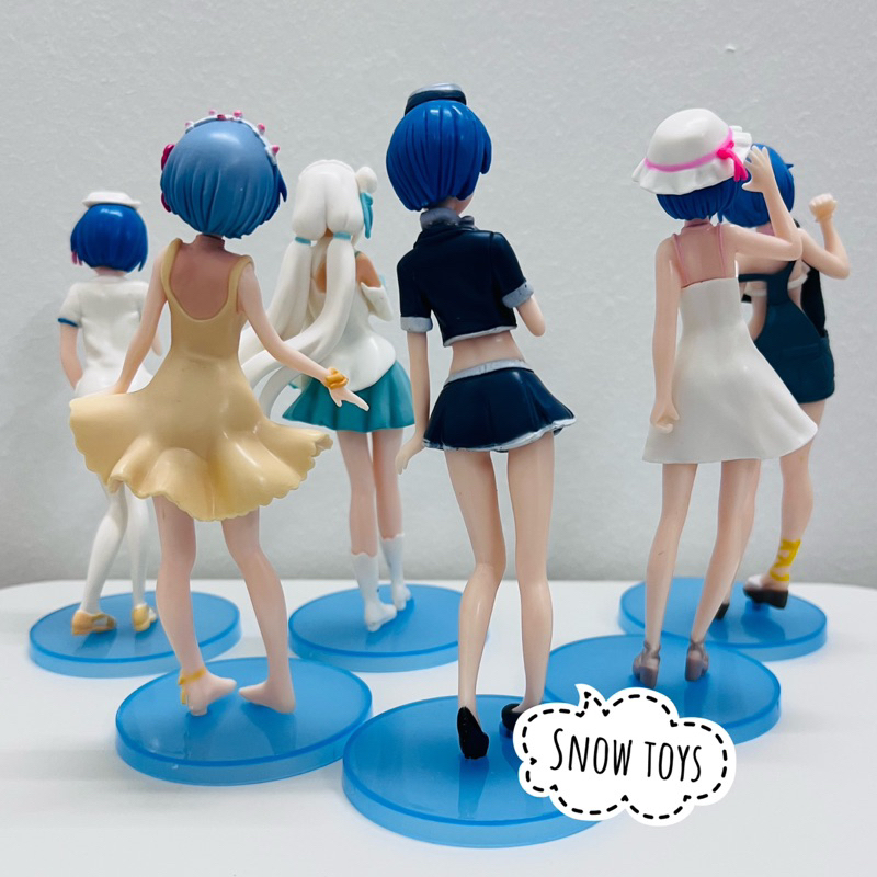 Mô hình Re:zero - Nhân vật Rem Ram Rezero Emilia Frederica Echidna - Re:Life in a different world from zero - Cao 17cm