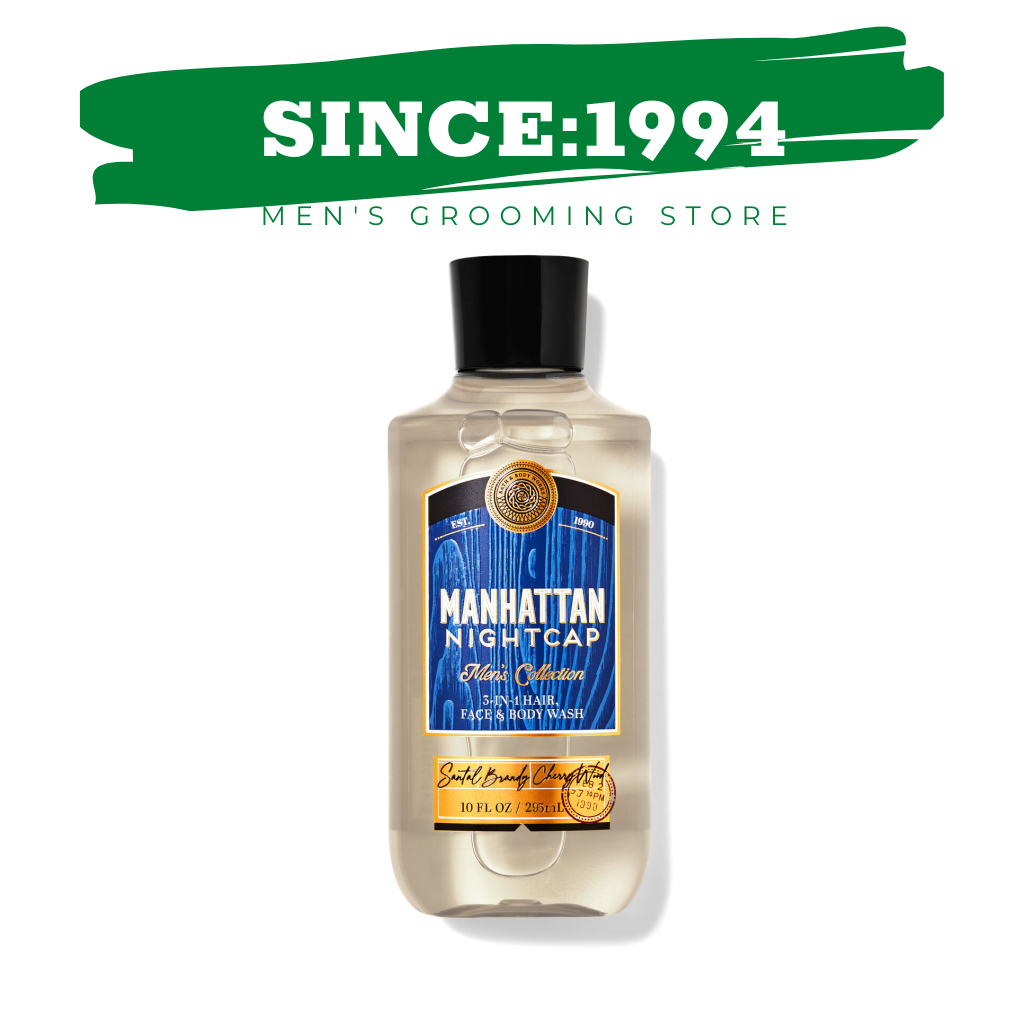 MANHATTAN NIGHTCAP | Gel Tắm, Xịt Thơm Khử Mùi Bath & Body Works Dành Cho Nam Body Srpay Shower Gel