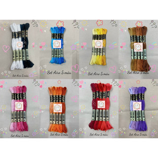 Set chỉ thêu Airo theo tông màu