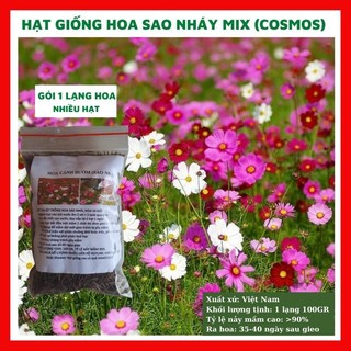 Hạt giống hoa sao nhái - cánh bướm mix màu GÓI 1 LẠNG nhiều hạt (đỏ, hồng, trắng) đẹp tỷ lệ nảy mầm cao dễ trồng
