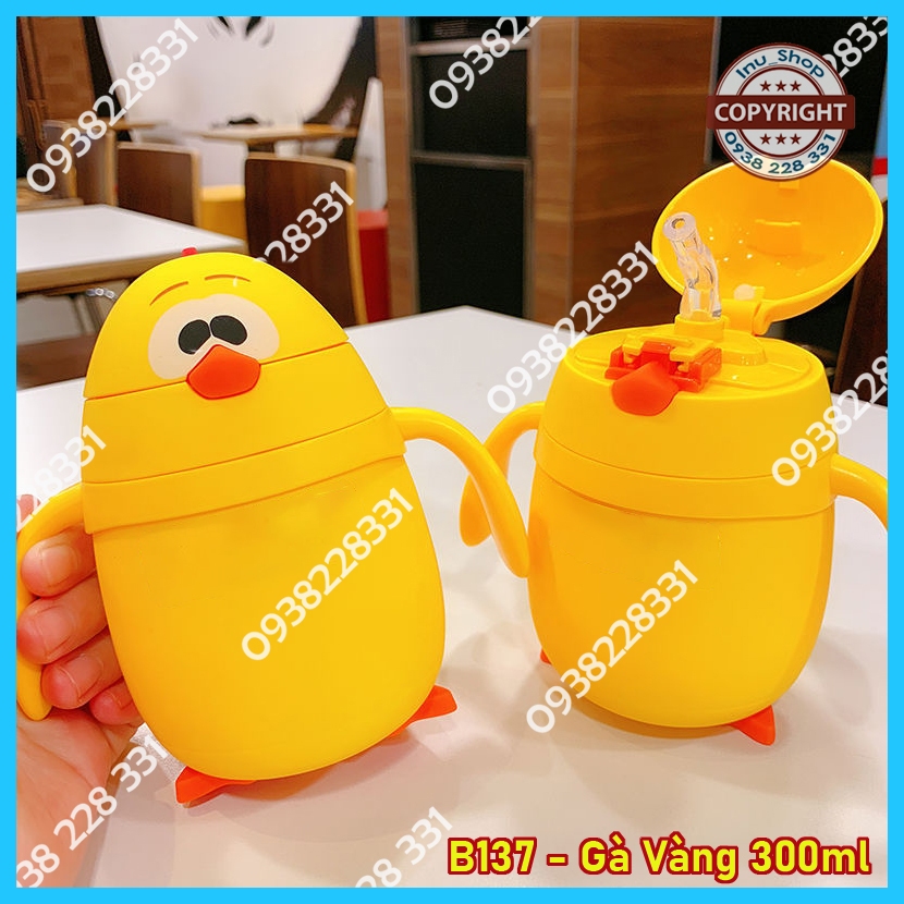 HCM - Bình nước hoạt hình Totoro bồng con 300ml