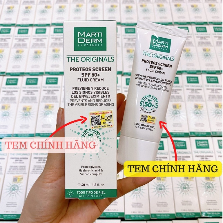 Kem chống nắng martiderm chính hãng 40ml dành cho mọi loại da