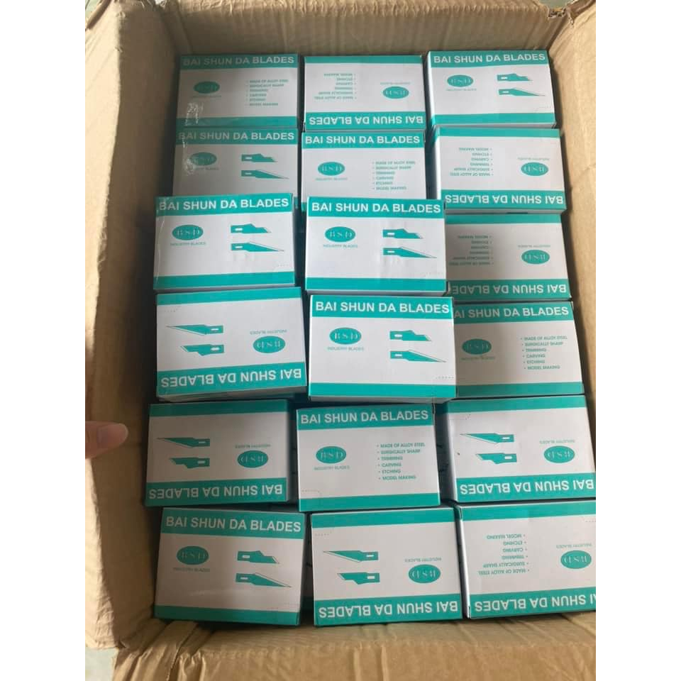 Lưỡi dao làm lưng cạo keo số 17 | 1 hộp 10 Lưỡi