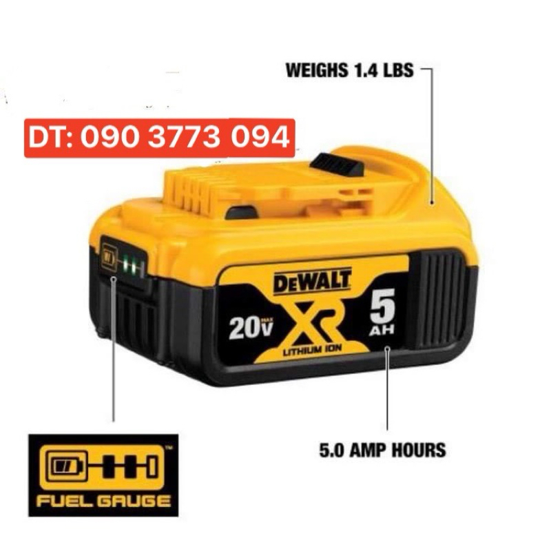 Pin Dewalt 4ah 5ah 6ah 9ah 12ah pin PowerStack pin Flex Volt Dewalt chính hãng bảo hành 12 tháng