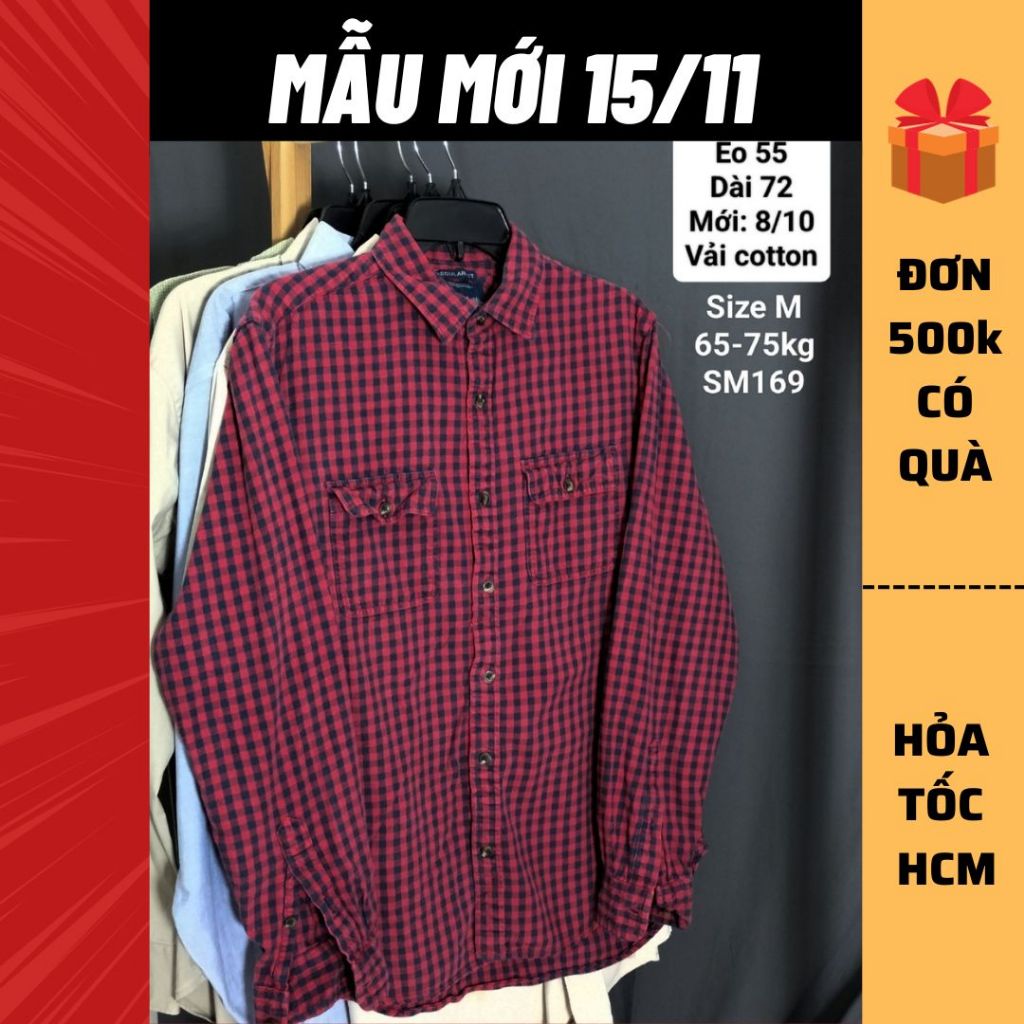 Sơ mi 2hand, sơ mi sọc, sơ mi kaki, sơ mi flannel, sơ mi chicano[Gò Vấp/Hỏa Tốc]