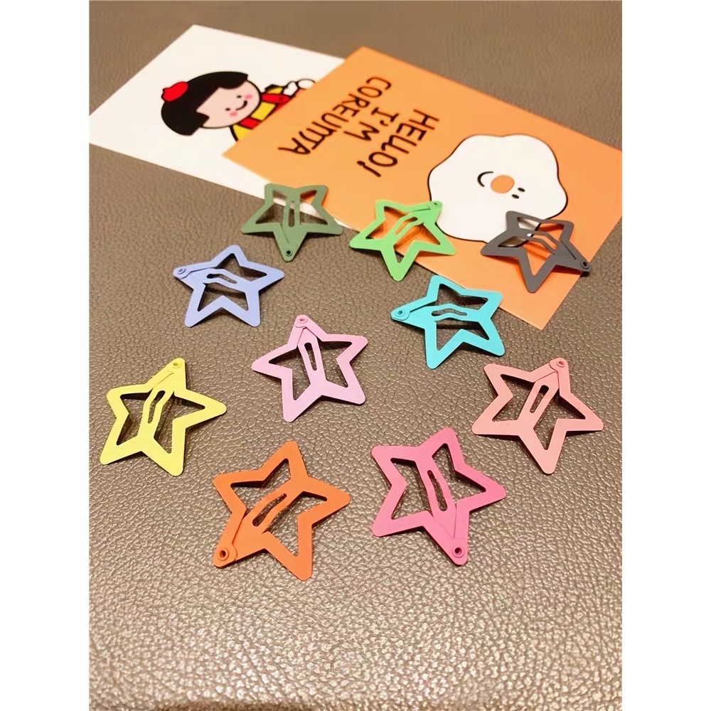Bộ 15 Kẹp Ngôi Sao Nhiều Màu Cho Bé Và Bạn Nữ - Vani Store - PKT00362