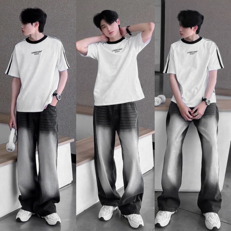 JEANS WASH ĐEN KHÓI BẠC COOL TRƠN NGẦU HALO KAKI cực cháy