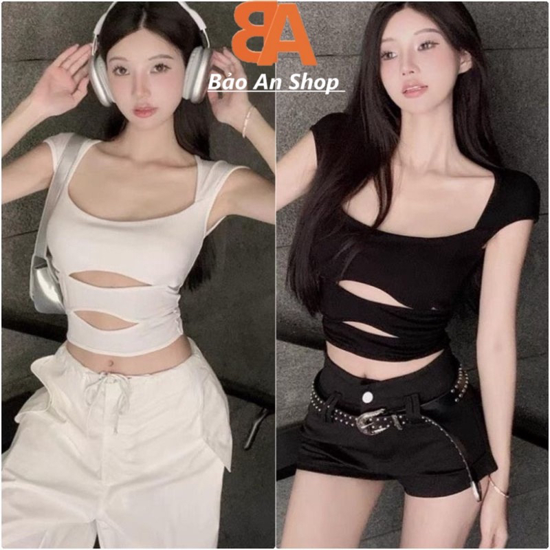 Áo thun nữ kiểu xinh xắn chất vải thun Borip Free Size