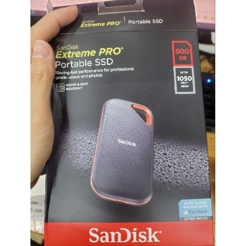 Ổ cứng di động SSD Sandisk Extreme Pro E80 500GB USB 3.1 Gen2 - SDSSDE80-500G-G25