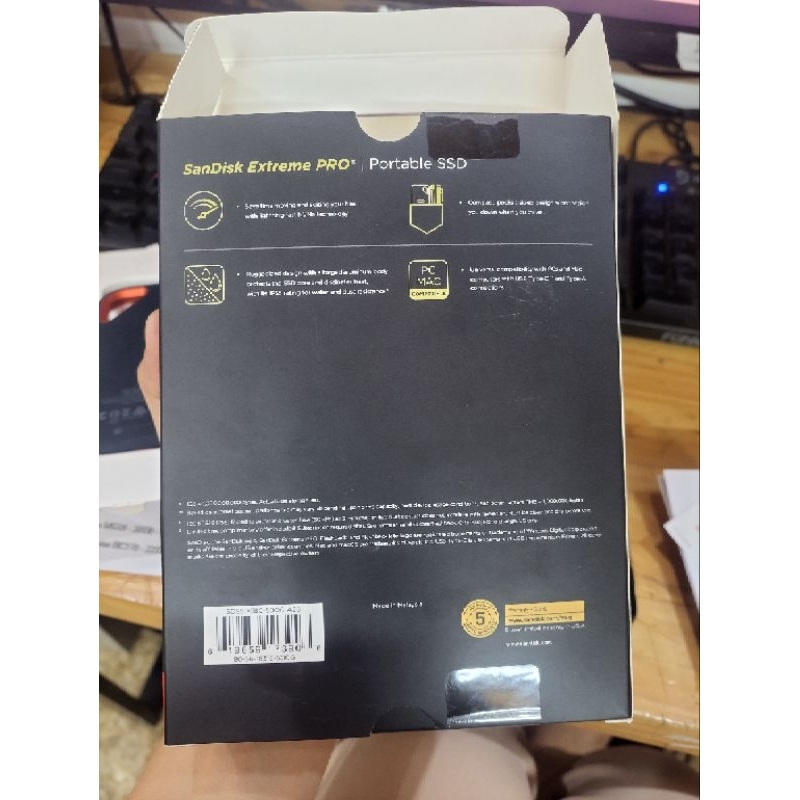 Ổ cứng di động SSD Sandisk Extreme Pro E80 500GB USB 3.1 Gen2 - SDSSDE80-500G-G25