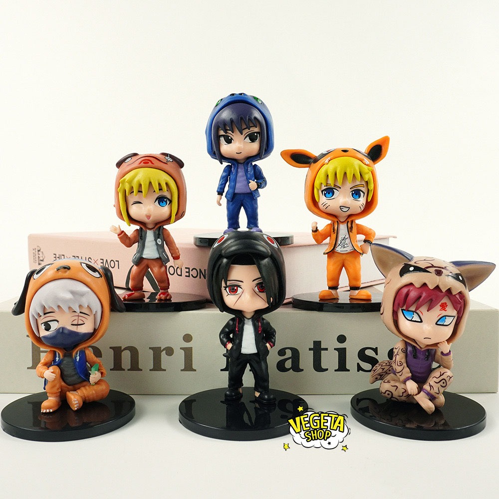 Mô hình Naruto - Uzumaki Naruto Minato Hatake Kakashi Uchiha Sasuke Gaara Itachi cosplay Vĩ thú linh thú các loài vật