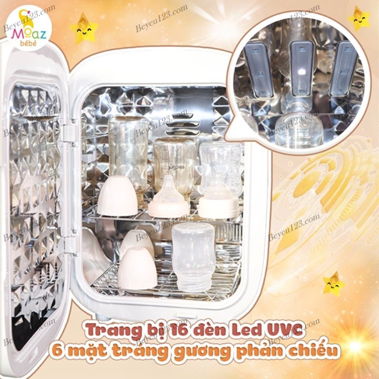 Máy tiệt trùng sấy khô tia đèn UVC và ION Moaz BéBé MB-072 MB072 / MB-038 MB038