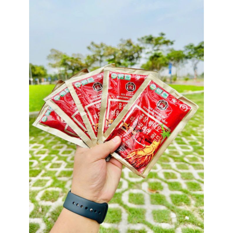 Nước Hồng Sâm 6 năm tuổi hộp 30 gói x 80ml tăng cường sức khỏe kéo dài tuổi xuân