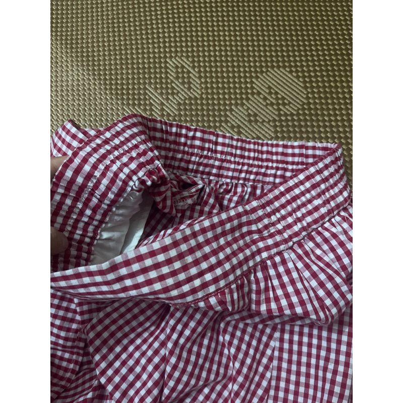 Chân váy caro earth