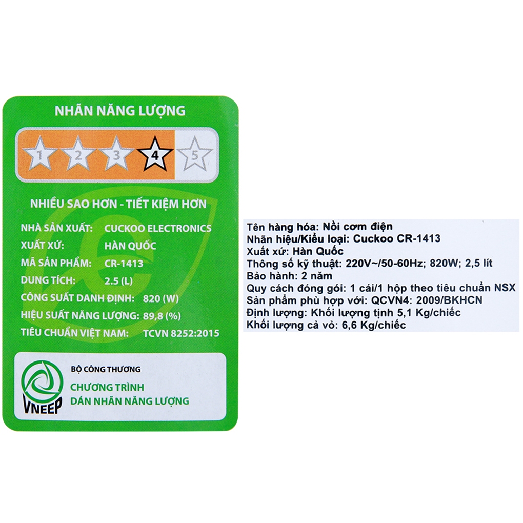 Nồi cơm nắp gài Cuckoo 2.5 lít CR-1413 và Cuckoo 2 lít CR-1122 hàng trưng bầy như mới chính hãng 100%
