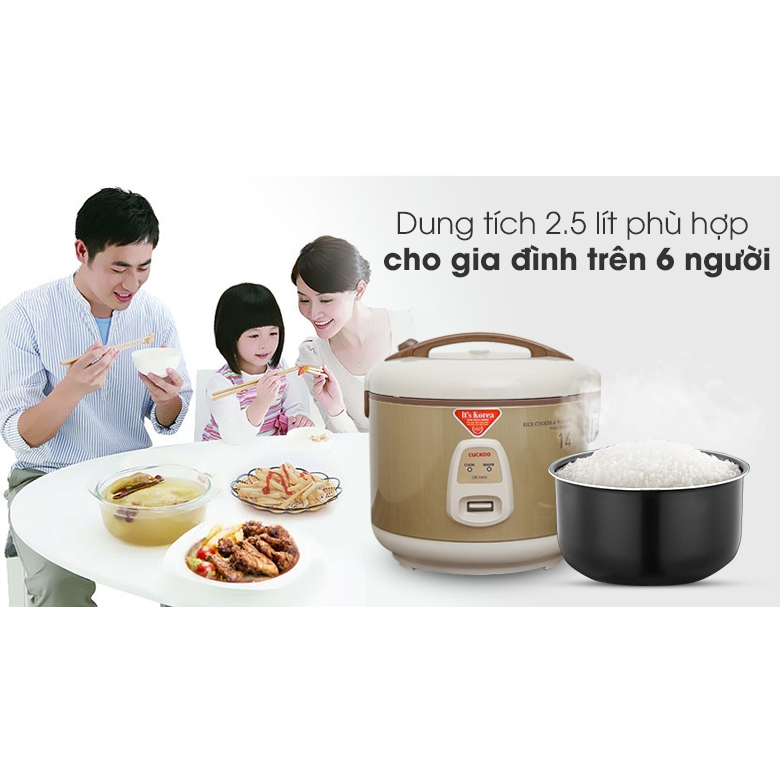 Nồi cơm nắp gài Cuckoo 2.5 lít CR-1413 và Cuckoo 2 lít CR-1122 hàng trưng bầy như mới chính hãng 100%