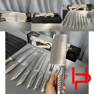 Bộ dao 10 món chất liệu thép carbon không gỉ nhập khẩu Ý cao cấp tiện dụng