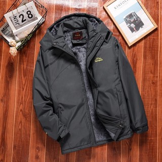 Áo Khoác Nón Rời Nam Lót Lông Mặc Mùa Đông ấm Áp Túi Có Khoá Kéo Tiện Lợi