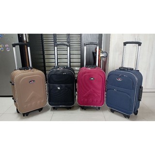 [Hàng sẵn] Vali vải bố bền đẹp size 20, 3 bánh lớn, khoá số, cần kéo