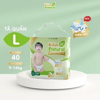 Bỉm / Tã trà xanh Kitin Natural {đủ size Dán / size Quần}