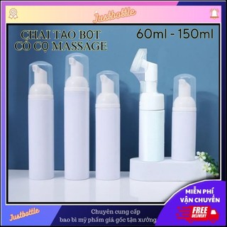  Chai Nhựa Pet Tạo Bọt Rỗng 60Ml 150Ml Có Dụng Cụ Massage Rửa Mặt Vệ Sinh Mi & Đựng Xà Phòng Trong Xăm Tattoo 