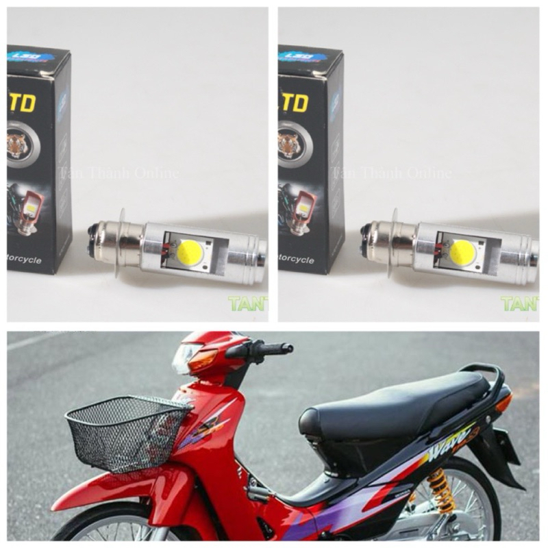 Đèn led cho xe đời cũ 2 bóng (wave, jupiter MX , future 1 )siêu sáng - bộ 2 bóng