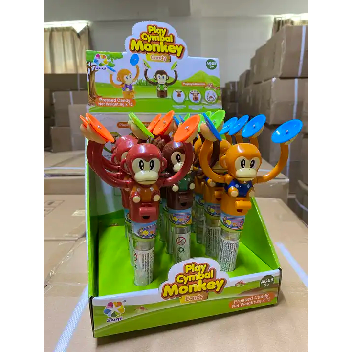 Kẹo đồ chơi khỉ vỗ tay Play Cymbal Monkey Juqi