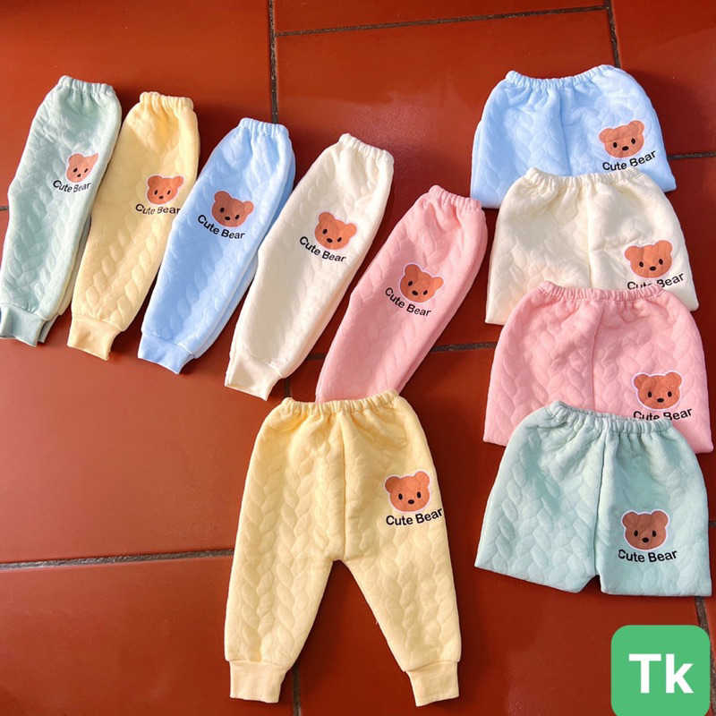 Quần nỉ xốp trần bông siêu đẹp ấm áp cho bé trai và bé gái