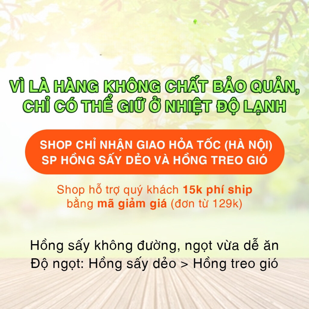 Hồng sấy dẻo Đà Lạt New Shopping, Hồng Treo Gió, Trái Cây Sấy Dẻo Việt Nam Hàng Loại 1