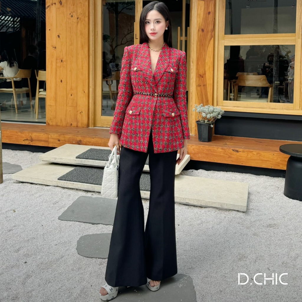Áo khoác dáng dài 4 túi trước D.CHIC MS: 160699