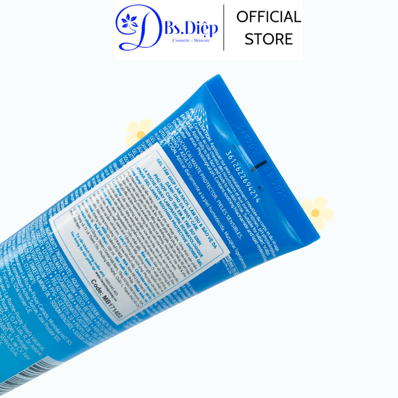 LA ROCHE-POSAY gel tắm giúp làm sạch , dịu da và bảo vệ da cho da nhạy cảm LIPIKAR