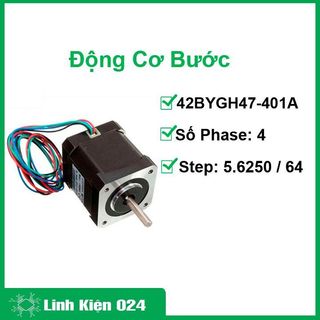 Động Cơ Bước 42BYGH47-401A 12V 1.8 Độ
