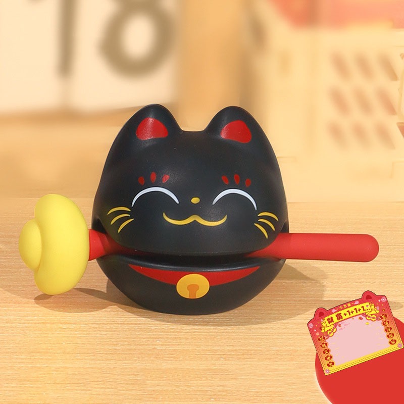 Bộ Gõ Mõ Tịnh Tâm Hình Mèo Thần Tài Mang Tới Sự May Mắn, An Lành - Đồ Chơi Phong Thuỷ Trang Trí Văn Phòng, Bàn Làm Việc