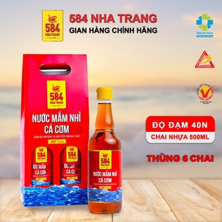 Nước mắm nhỉ 584 nha trang - chai nhựa 500ml - 40 độ đạm, n0540-6