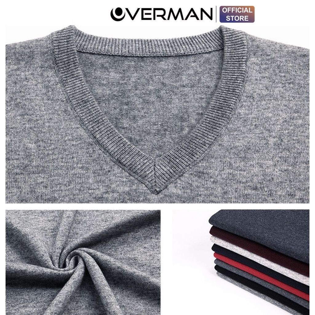 Áo Len Nam GiLe Cộc Tay Chất Len Lông Cừu, Áo len nam Gile Mềm Mịn Đủ Size Siêu Hot 2023 AL07 - OVERMAN