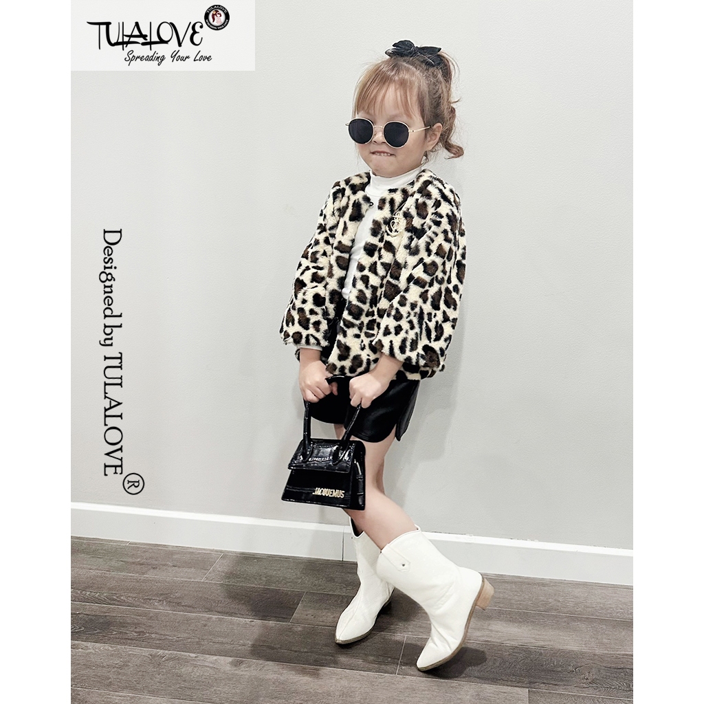 Quần Short Da Bé Gái Sành Điệu Cực Sang Tulalove, Quần Sooc Bé Gái Vải Da